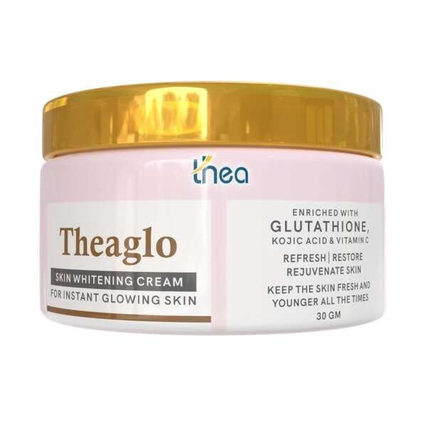 Theaglow Glutathione Whitening Cream 30gm | Enriched with Kojic Acid, Vitamin C & E | Pigmentation & Tan Removal | Reduce Dark Spots & Brighten Even Tone | Achieve Radiant, Glowing Skin | All Skin Type  Amazon.in Beauty