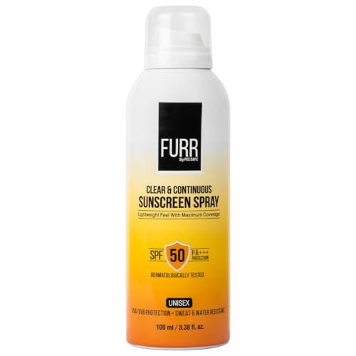 Furr Sunscreen Body Spray SPF 50 PA+++ UVA & UVB | Waterproof | All Skin Types | Quick Drying Technology | Perfect for Sensitive Skin | Lightweight | No Whitecast | Broad Spectrum | Sweatproof | 100ml  Amazon.in BeautyRufus AI