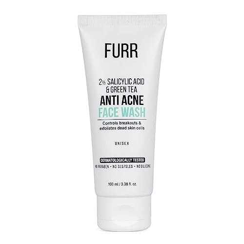 FURR Anti Acne Face Wash 2% Salicylic Acid with Green Tea & Tomato Fruit Juice | Controls Active Acne | Reduces Blemishes | Exfoliates Dead Skin Cells | Face Wash For Men & Women | 100ml  Amazon.in BeautyRufus AI