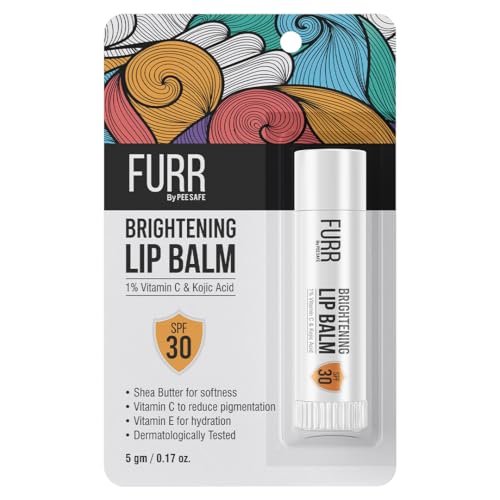 Buy FURR 1% Vitamin C & Kojic Acid Brightening Lip Balm with SPF 30 | Heals, Hydrates & Softens | Reduces Pigmentation | Almond Oil, Shea Butter, Vitamin E Infused | Lip Balm for Soft Glossy Lips | Unisex Online at Low Prices in India - Amazon.inRufus AI