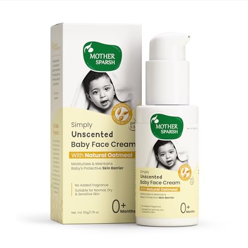 Mother Sparsh Simply Unscented Baby Face Cream with Oatmeal -50g | Fragrance Free Baby Cream for Sensitive Skin  Amazon.in BeautyRufus AI