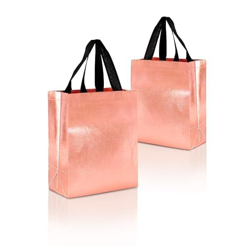 Drapme Extra-Small Size Pack of 20 Pcs Glossy Metallic Laminated Non-Woven Reusable Eco-Friendly Party Return Gift Bags (Rose Gold) (Extra-Small 6.75x9x3 Inch)  Amazon.in: Home & Kitchen