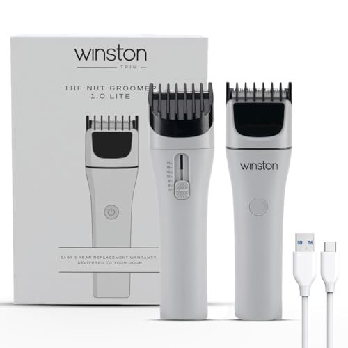 Winston Nut Groomer 1.0 Lite Rechargeable Waterproof Body and Ball Trimmer with Unique Dial Guide for 7 Length Settings & No Cut Ceramic Blade Suitable for Body, Private Part, Pubic Hair Shaving  Amazon.in: Health & Personal Care