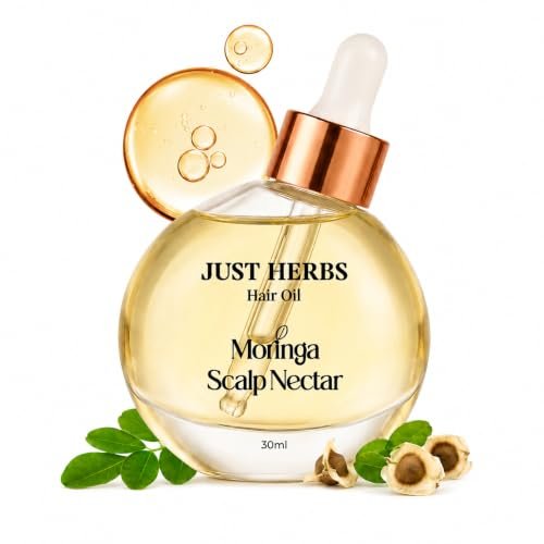 Just Herbs Hair Oil Moringa Scalp Nectar | 99% Active Oil Infused | Silicone Free, Paraben Free, | Damage Repair, Hair Breakage | For hair growth Men & Women - 30ml  Amazon.in: Beauty