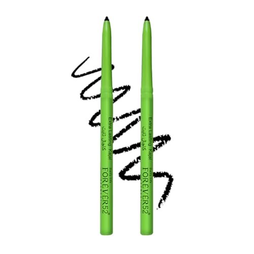 Buy Daily Life Forever52 Amazonic Black Kajal Pencil (2Pcs) 24Hr Long Stay | One Stroke Smooth Glide | Waterproof, Smudgeproof & Fadeproof | Intense Matte Finish - Safe For Eyes Online at Low Prices in India - Amazon.in