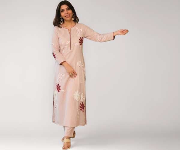 Buy ANNI Designer Women's Viscose Blend Straight Printed Kurta with Pant (MANMAYI Pink_XL_Pink_X-Large) at Amazon.in
